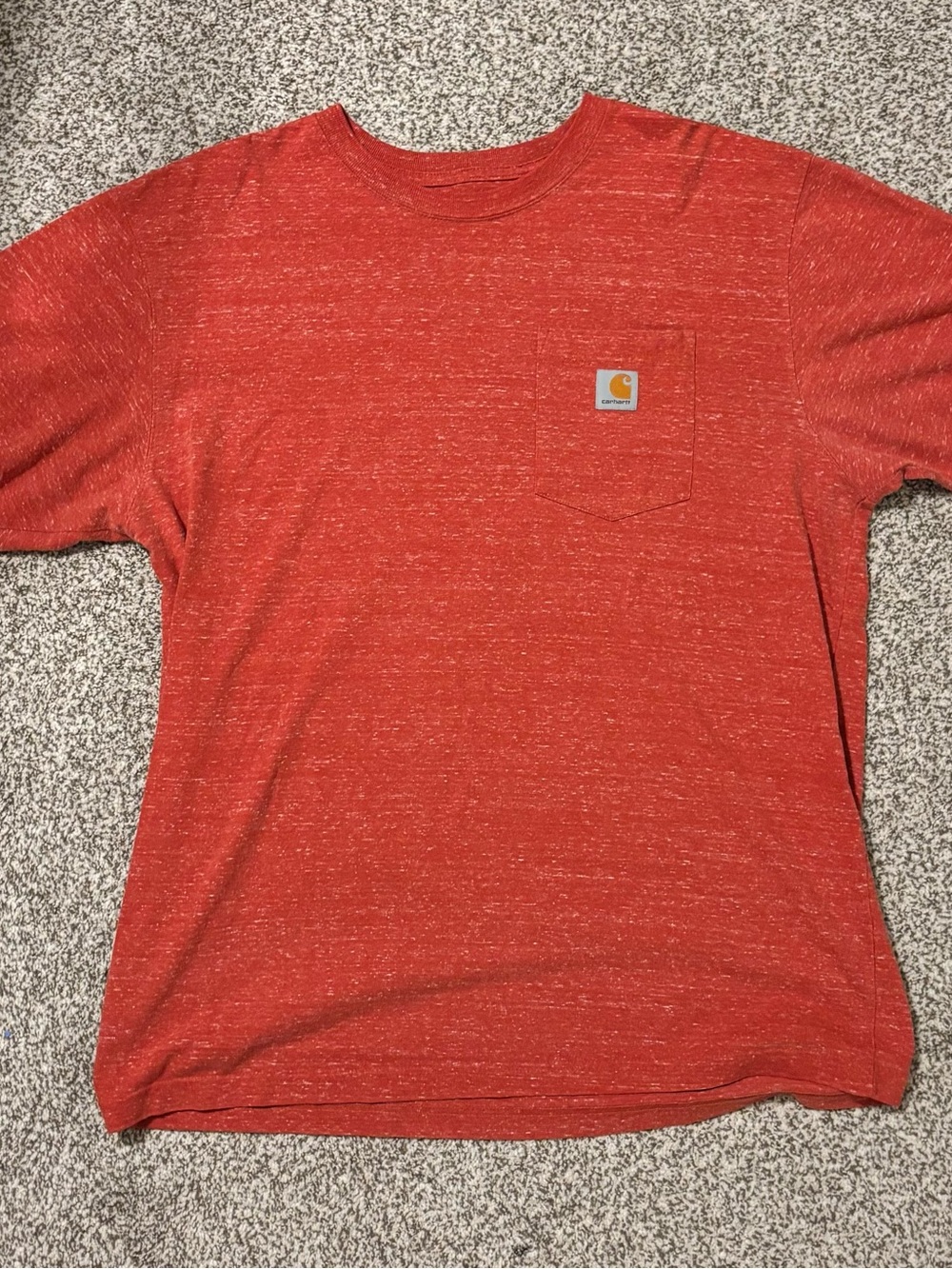 Carhartt Men's Heather Orange Pocket Short-Sleeve Tee